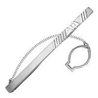 Зажим для галстука, серебро, артикул LV70424