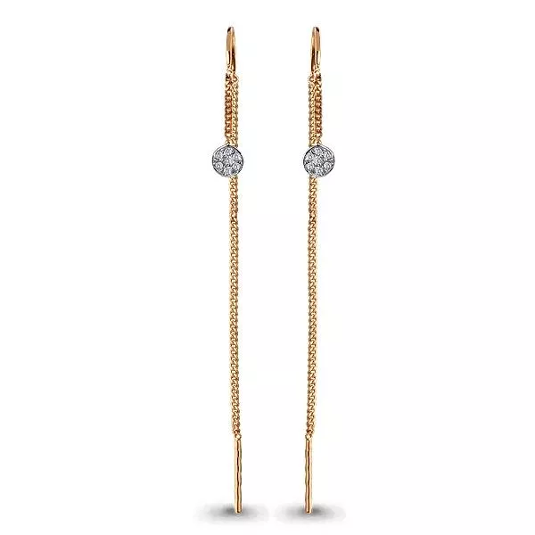 Серьги, артикул LV45491А, золото