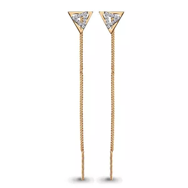 Серьги, артикул LV45489А, золото