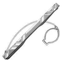 Зажим для галстука из серебра, артикул LV70422