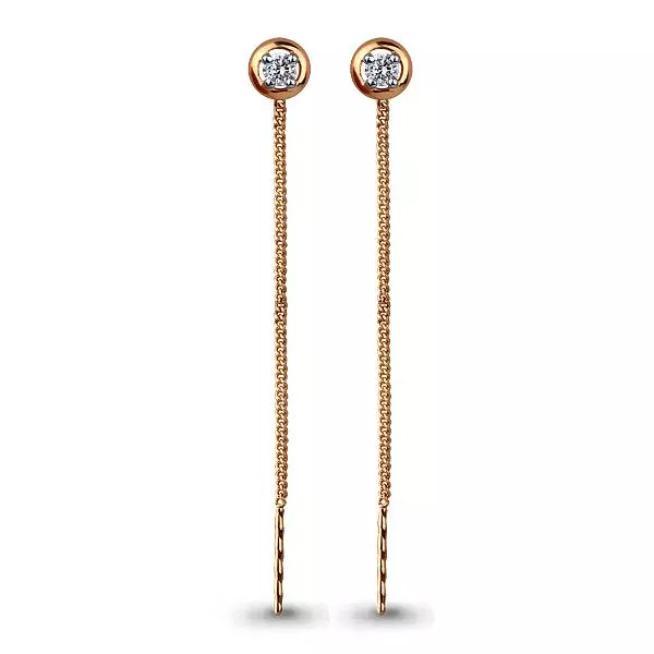 Серьги из золота, артикул LV45473