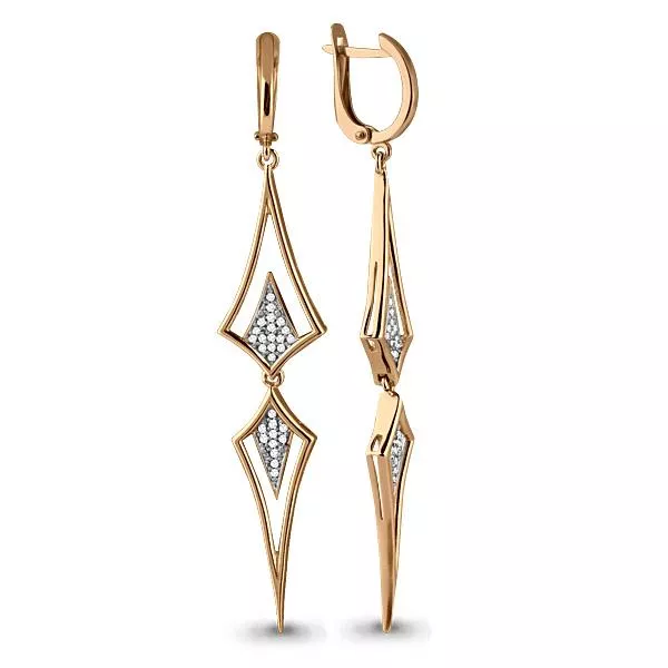 Серьги, золото, артикул LV45467А