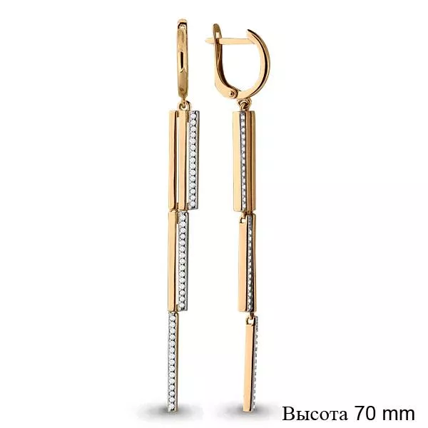 Серьги, артикул LV45465А, золото