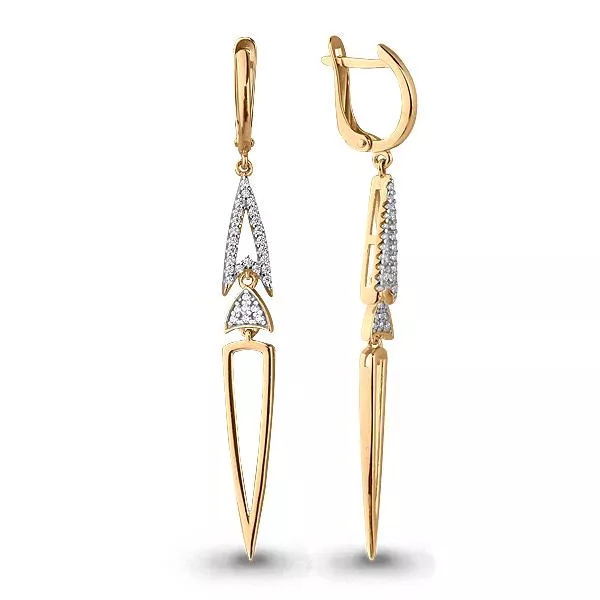 Серьги, артикул LV45456А, золото