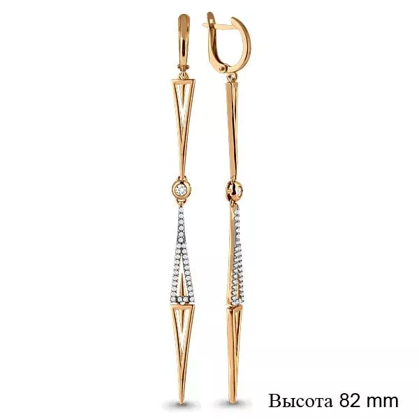 Серьги из золота, артикул LV45454А