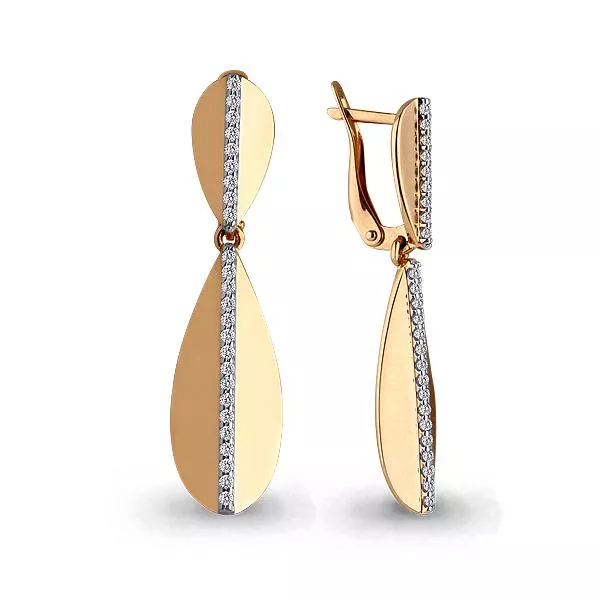 Серьги, артикул LV45448А, золото