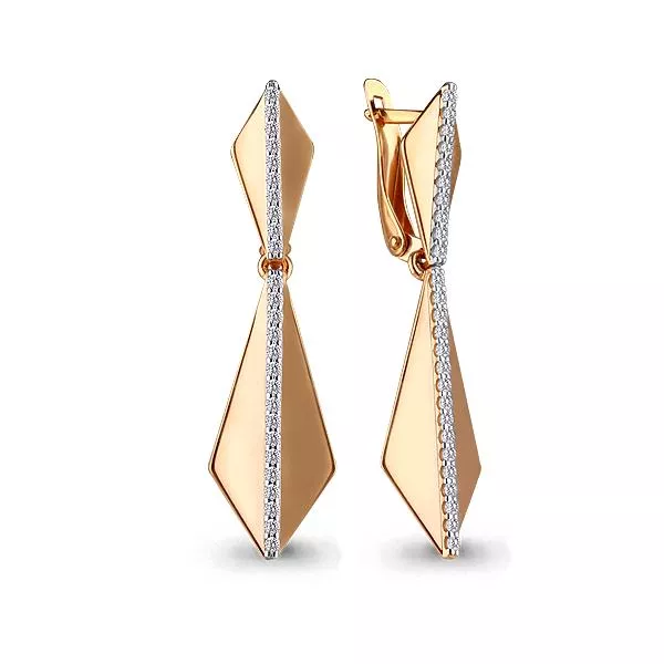 Серьги, артикул LV45447А, золото