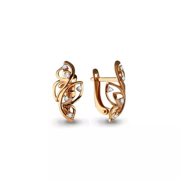 Серьги из золота, артикул LV45443