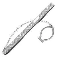 Зажим для галстука из серебра, артикул LV70419