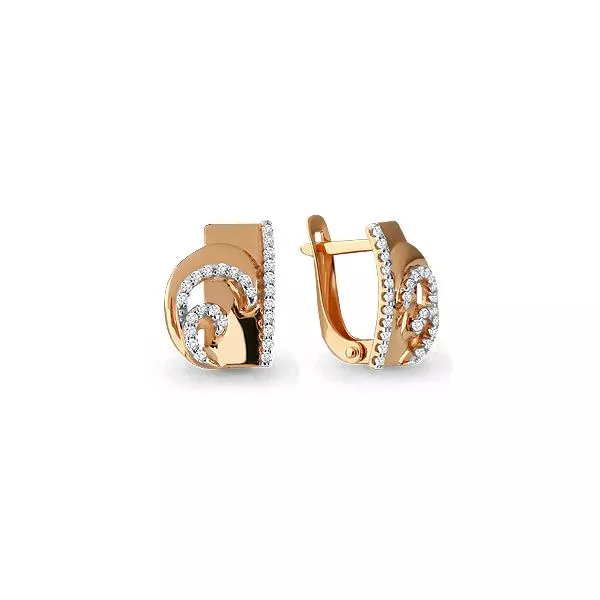 Серьги, артикул LV45413А, золото