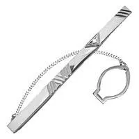 Зажим для галстука, артикул LV70417, серебро