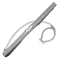 Зажим для галстука из серебра, артикул LV70413