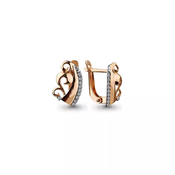 Серьги, золото, артикул LV45355А