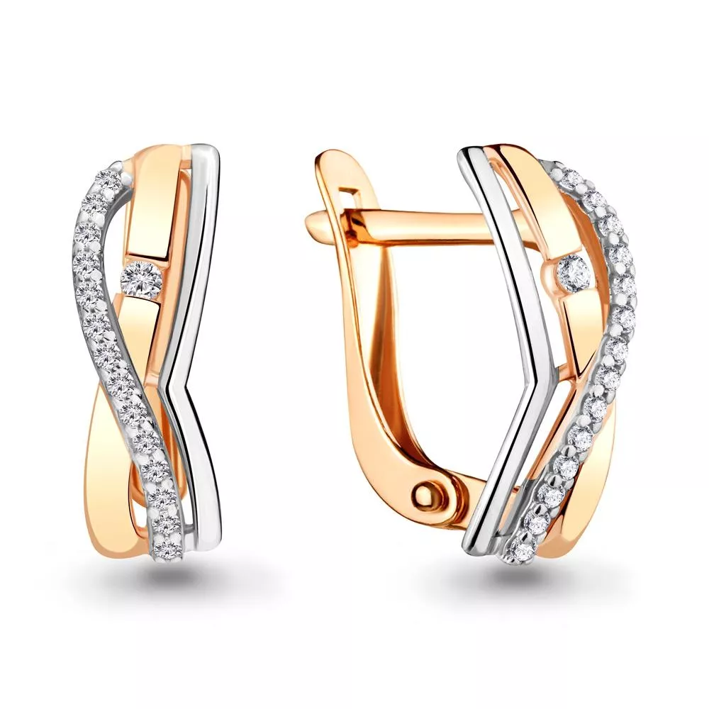 Серьги, артикул LV45324А, золото