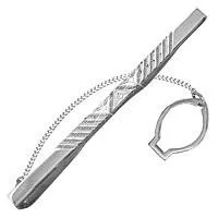 Зажим для галстука из серебра, артикул LV70410