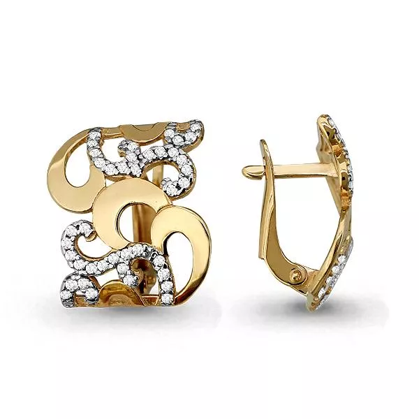 Серьги, золото, артикул LV45290А