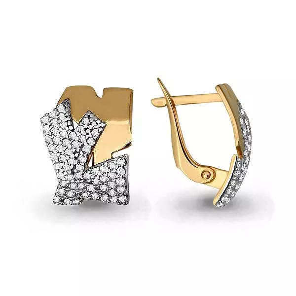 Серьги, золото, артикул LV45253А