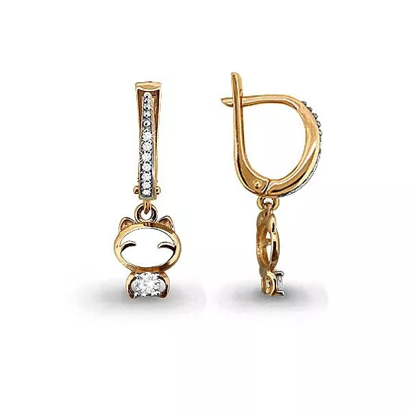 Серьги из золота, артикул LV45244А