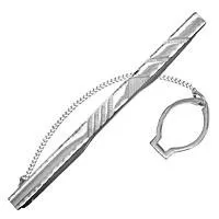 Зажим для галстука, серебро, артикул LV70406