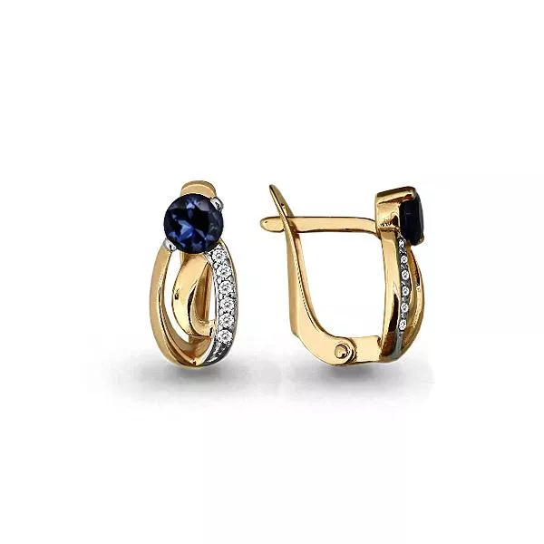 Серьги, золото, артикул LV45238Б