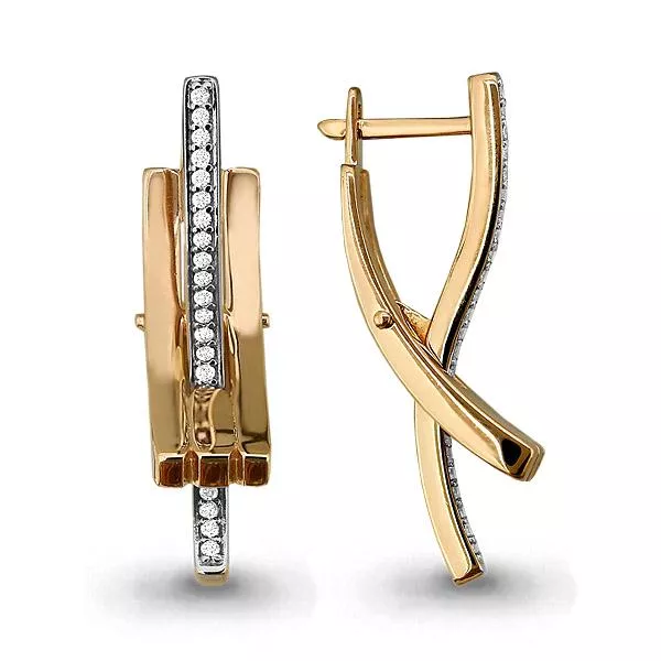 Серьги, артикул LV45192А, золото