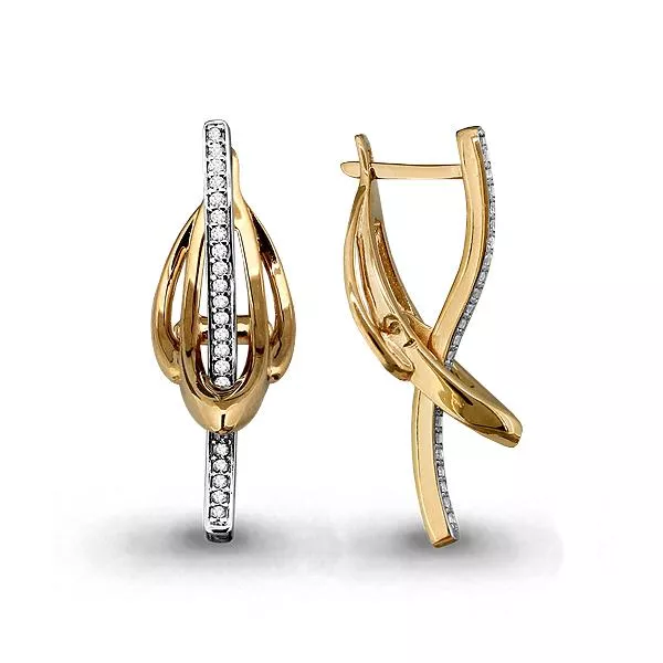 Серьги из золота, артикул LV45190А