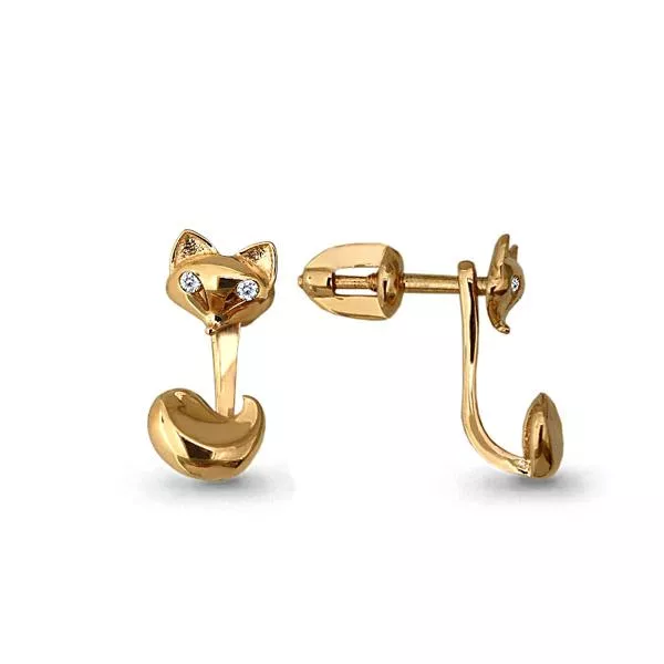 Серьги, артикул LV45181А, золото