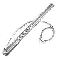 Зажим для галстука из серебра, артикул LV70404