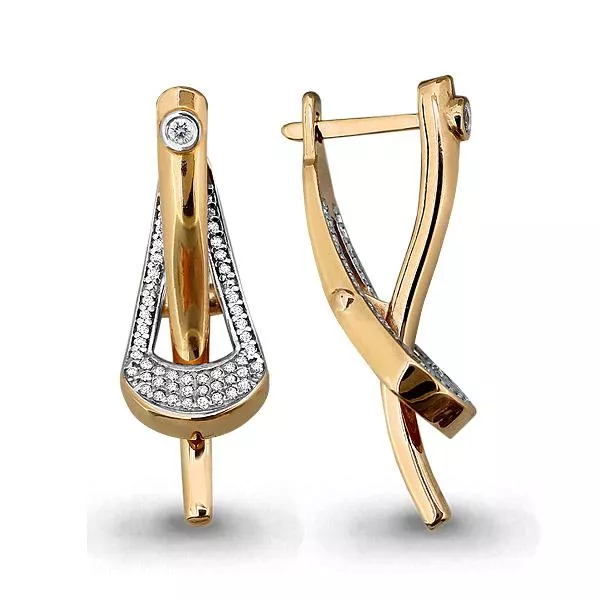 Серьги, золото, артикул LV45171А