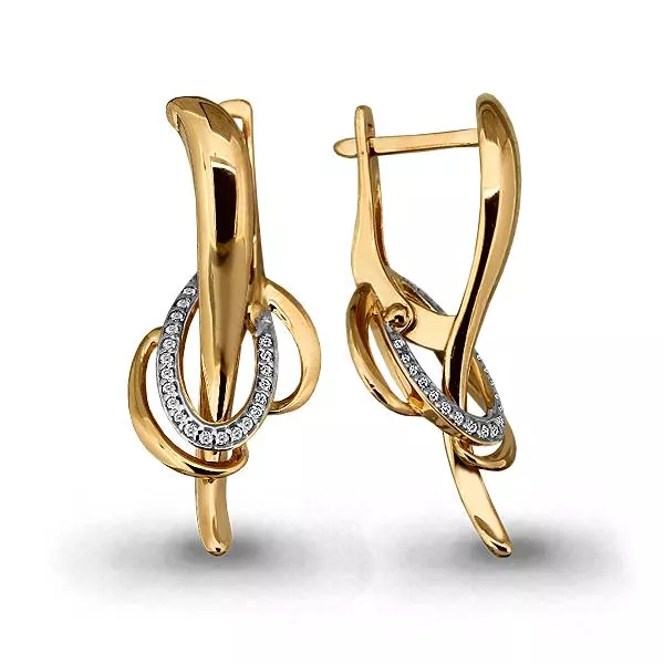 Серьги, артикул LV45170А, золото