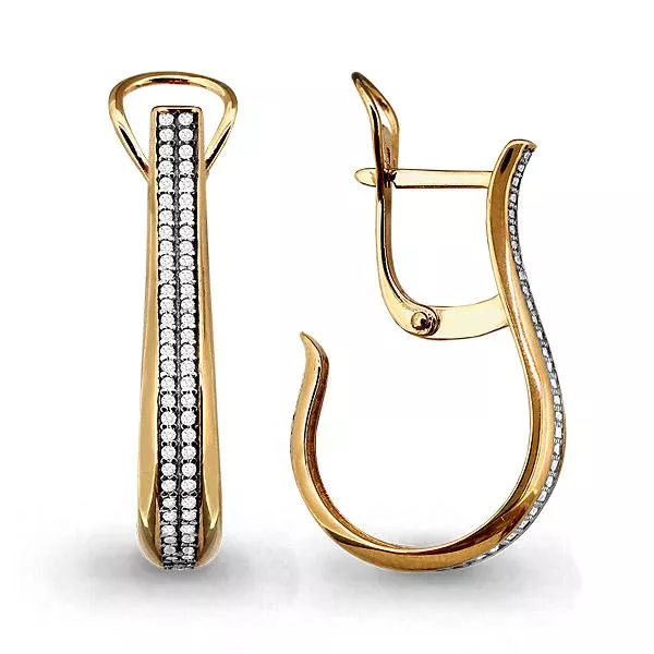 Серьги, золото, артикул LV45165А