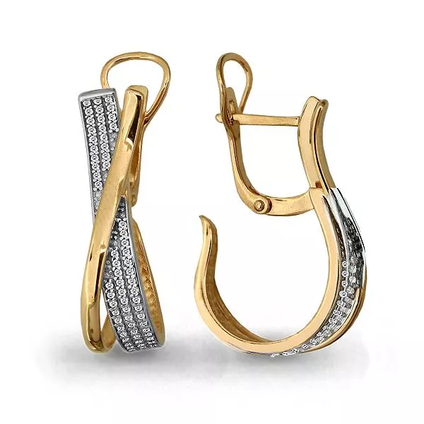 Серьги, золото, артикул LV45155А