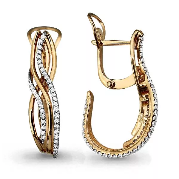 Серьги из золота, артикул LV45154А