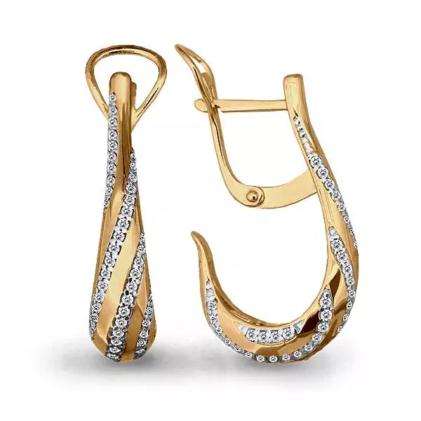 Серьги, золото, артикул LV45153А