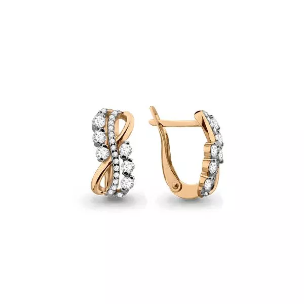 Серьги, артикул LV45093А, золото