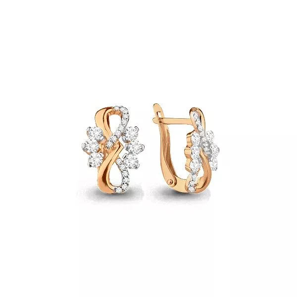 Серьги, золото, артикул LV45091А