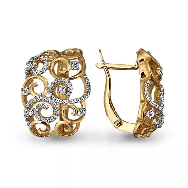Серьги из золота, артикул LV45071А