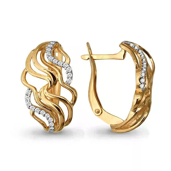 Серьги, золото, артикул LV45069А