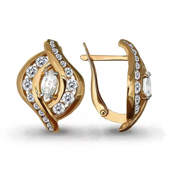 Серьги, артикул LV45065А, золото