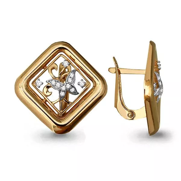 Серьги, золото, артикул LV45064