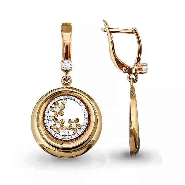 Серьги из золота, артикул LV45060А