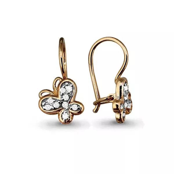 Серьги, золото, артикул LV45058А