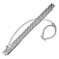 Зажим для галстука, серебро, артикул LV70400
