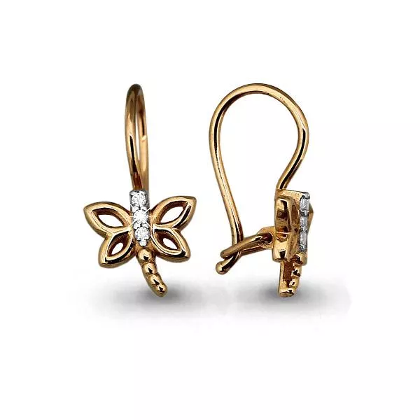 Серьги из золота, артикул LV45044А