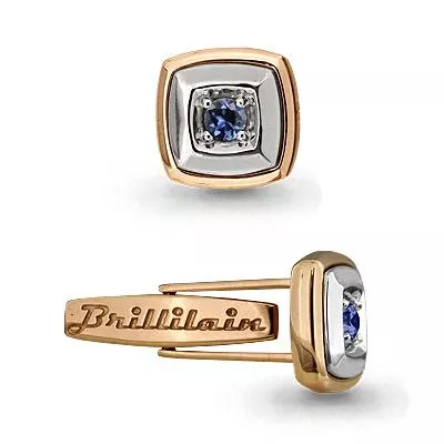 Запонки из золота, артикул LV970117к