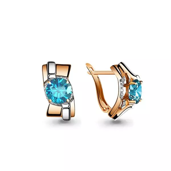 Серьги, артикул LV4493105А, золото