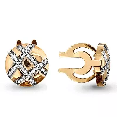 Запонки, золото, артикул LV72809А