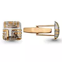 Запонки, артикул LV72807, золото