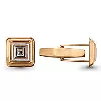 Запонки, золото, артикул LV72805