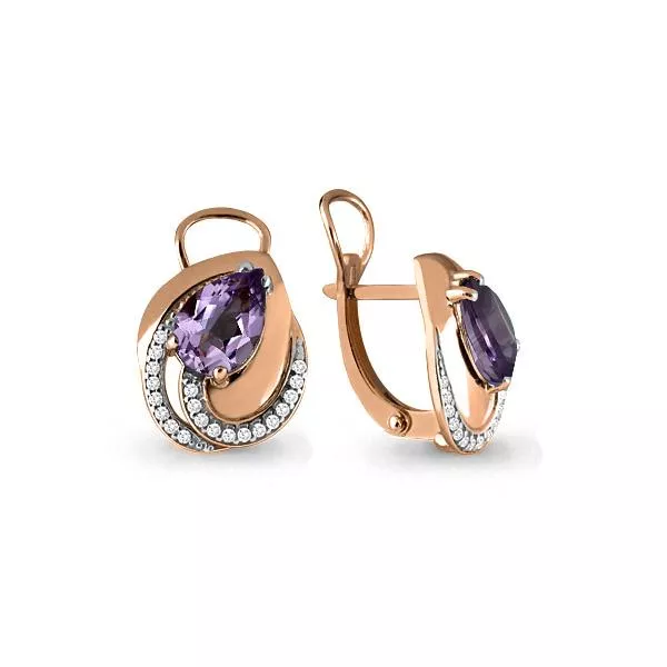 Серьги, артикул LV4478704А, золото